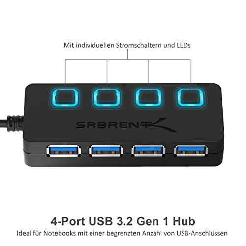 Sabrent 4-Port USB 3.2 Hub
