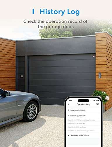 Meross Smart WLAN Garagentoröffner mit Apple HomeKit