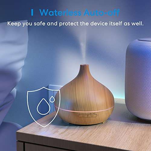 Meross Smart Aroma Diffuser mit Apple HomeKit, Alexa und Google Home, 400ML, RGB Beleuchtung
