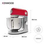 Kenwood kMix KMX750RD Küchenmaschine, 5 l Edelstahl Schüssel, Metallgehäuse, 1000 Watt, inkl. 3-Teiligem Patisserie-Set