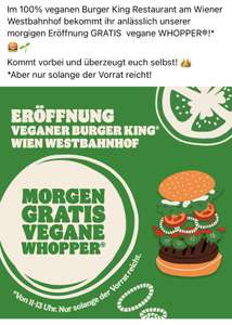 Gratis vegane Whopper bei der Neueröffnung des 1. rein veganen Burger Kings