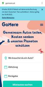Privates Carsharing - GoMore mit €30 Rabatt