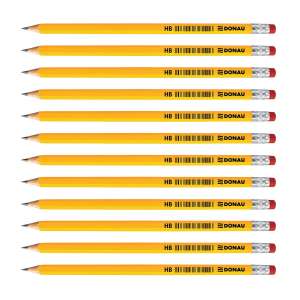 12 HB Bleistifte mit Radiergummi