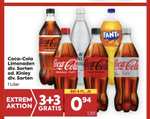 Coca Cola div. Sorten 1L 3+3 bei Billa oder 24er Tray Dosen bei Penny