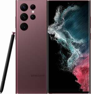 Samsung Galaxy S22 Ultra S908B/DS (128GB Speicherkapazität + 8 GB RAM) - Burgundy