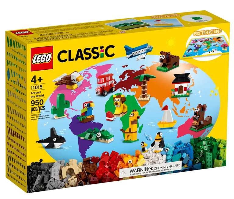 Lego Classic - Einma um die Welt, 950-teilig
