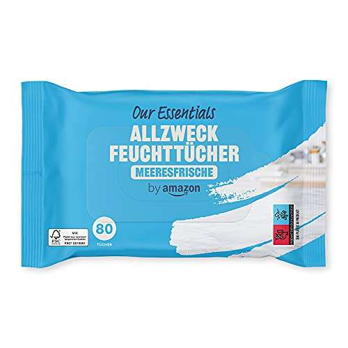 6x by Amazon Allzweck Feuchttücher (je 80 Stück)