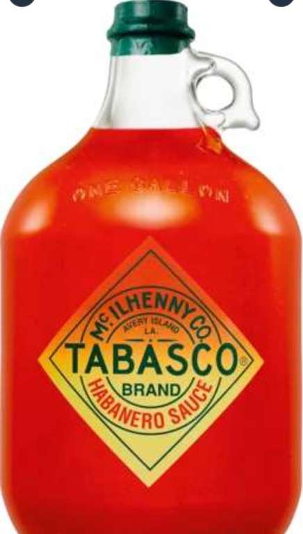 WIEDER VERFÜGBAR: Tabasco Habanero Hot oder Pepper) Sauce (3,780 ML) Gallone - MHD Aktion