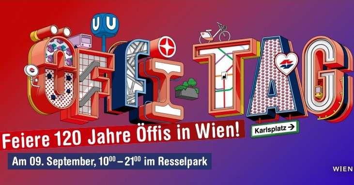 Gratis Öffis (8 bis 22 Uhr) mit Wiener Linien Sonderfahrschein am Samstag 9. September, Öffi-Tag 2023