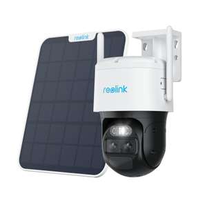 Reolink TrackMix Intelligente 360° View Dual Lens WLAN-Kamera mit Akku inklusive Solarpanel, Auto-Zoom und -Tracking