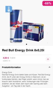 Deal des Tages: 8er Tray Red Bull um 4 Euro bei Flink
