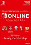 12 Monate Nintendo Switch Online / Online Family für 25,99€