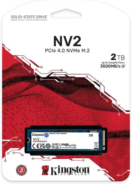 Kingston NV2 NVMe PCIe 4.0 Interne SSD 2TB M.2