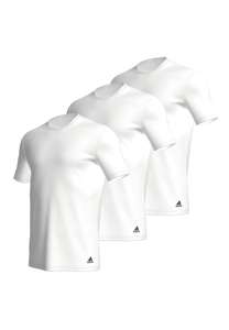 Adidas Herren kurzarm Unterhemd (3er Pack) rundhals Crew Neck T-Shirt / Größe S - XXL