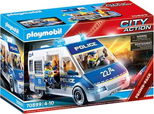playmobil City Action - Polizei-Mannschaftswagen mit Licht und Sound