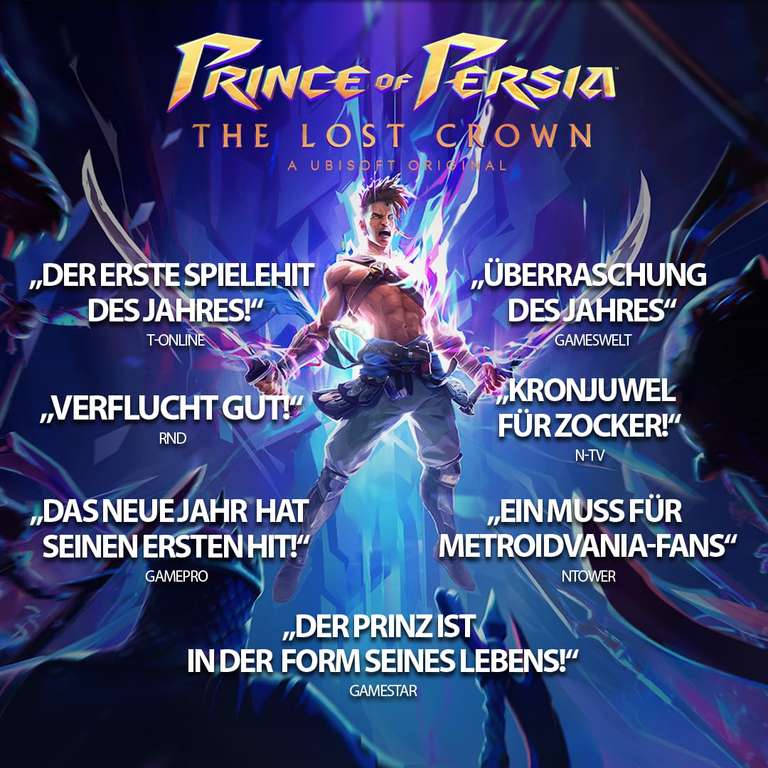 Prince of Persia: The Lost Crown für PS4/PS5/Switch oder Xbox