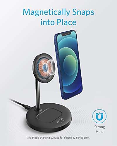 Anker PowerWave 2-in-1 Magnetic Stand Lite, Kabellose Ladestation