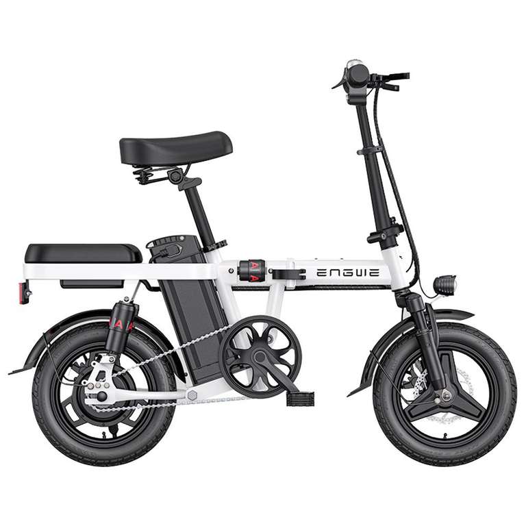ENGWE T14 E-City Bike 14" mit 350W Motor, 10Ah Batterie, Faltbar in Grau oder Weiß