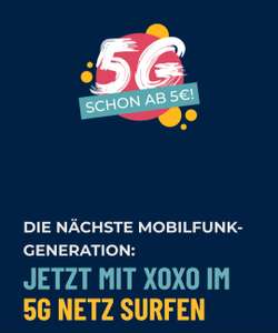XOXO: 5G Zusatzpaket um 5€ für Smartphone- & 10€ für Webcubetarife