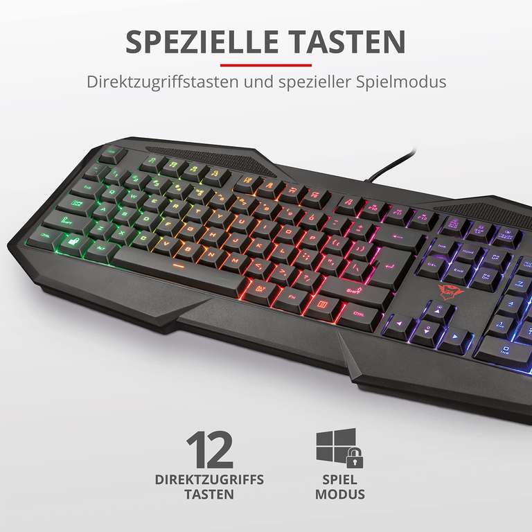 Trust Gaming GXT 830 RW Avonn Tastatur Top Gaming Erlebnis für nur 19 10 bei Amazon Preisjäger