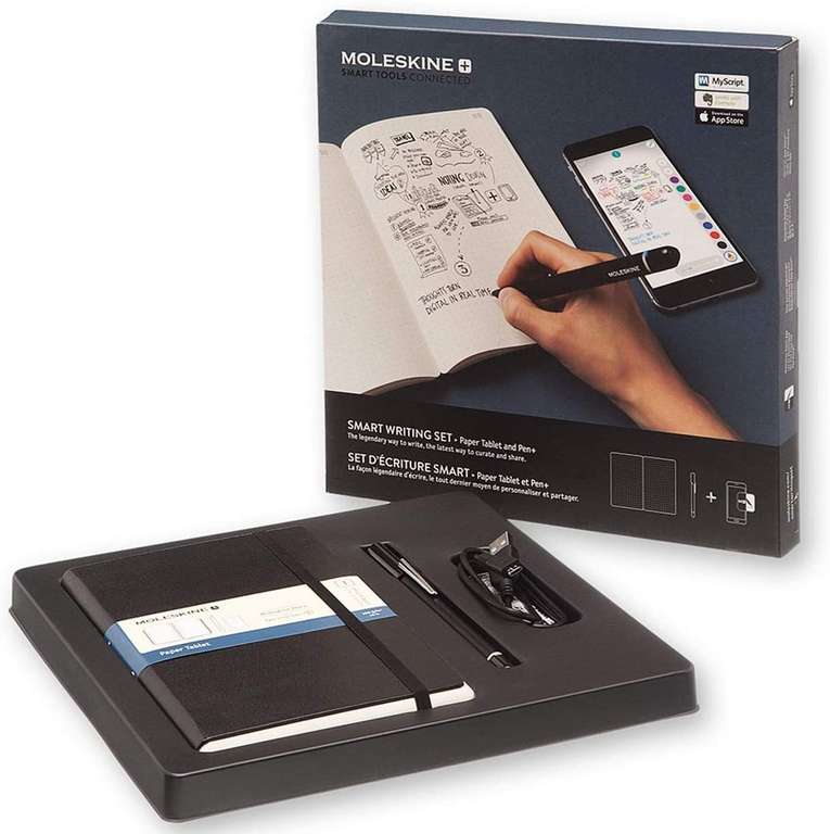 Moleskine "Smart Writing Set" - Stift + Notizbuch zum Digitalisieren von Notizen, Zeichnungen etc