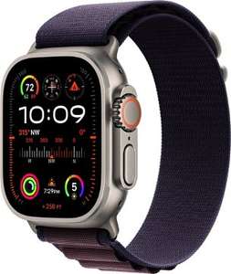 Apple Watch Ultra 2 (Cellular+GPS) 49mm Titan-Gehäuse mit indigoblauem Alpine Loop Band S [Preis bei Abholung]