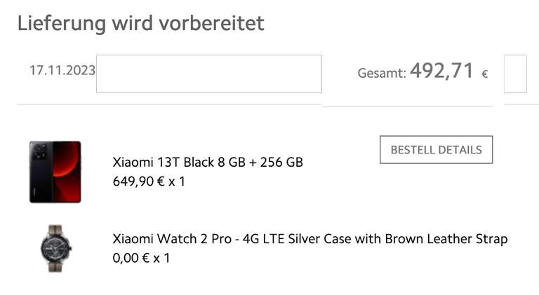 Xiaomi 13T + Xiaomi Watch 2 Pro - 4G LTE