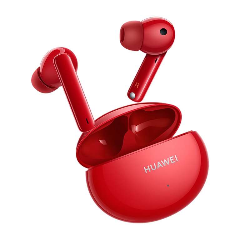 [LOKAL INTERSPAR] Huawei Freebuds 4i mit ANC rot/weiß