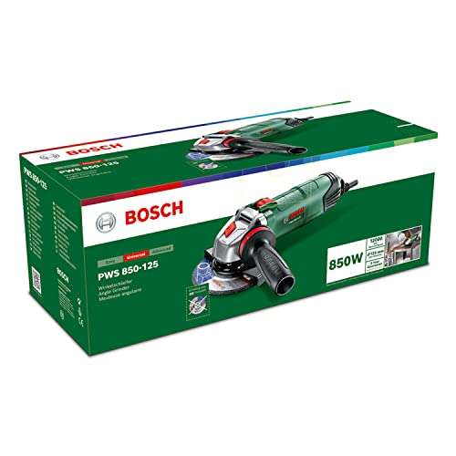 Bosch Winkelschleifer PWS 850-125 (850 W, Anti-Vibrationshandgriff, Scheiben-Ø: 125 mm)