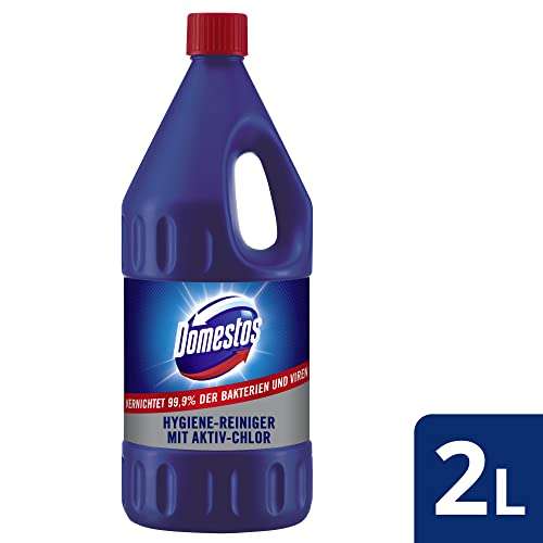Domestos Hygiene-Reiniger (für das gesamte Haus mit Aktiv-Chlor effiziente Schimmelbeseitigung) ( 6 x 2000 ml)