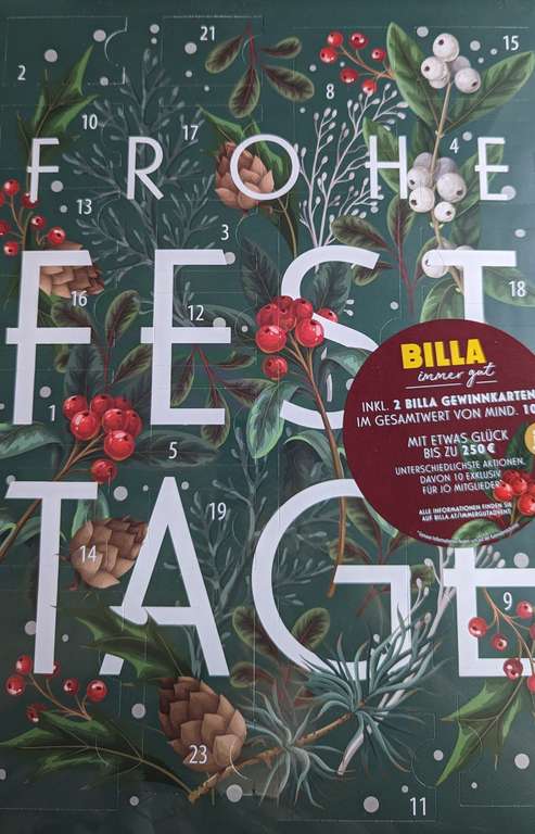 Billa Adventkalender (ähnlich Ikea)