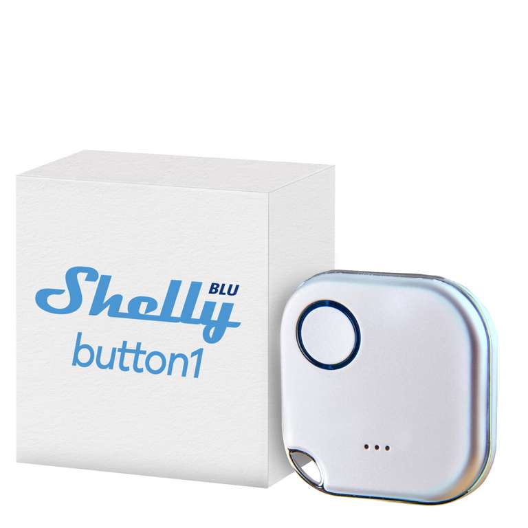 Shelly BLU Button1 Bluetooth-gesteuerter Aktions- und Szenenaktivierungsknopf