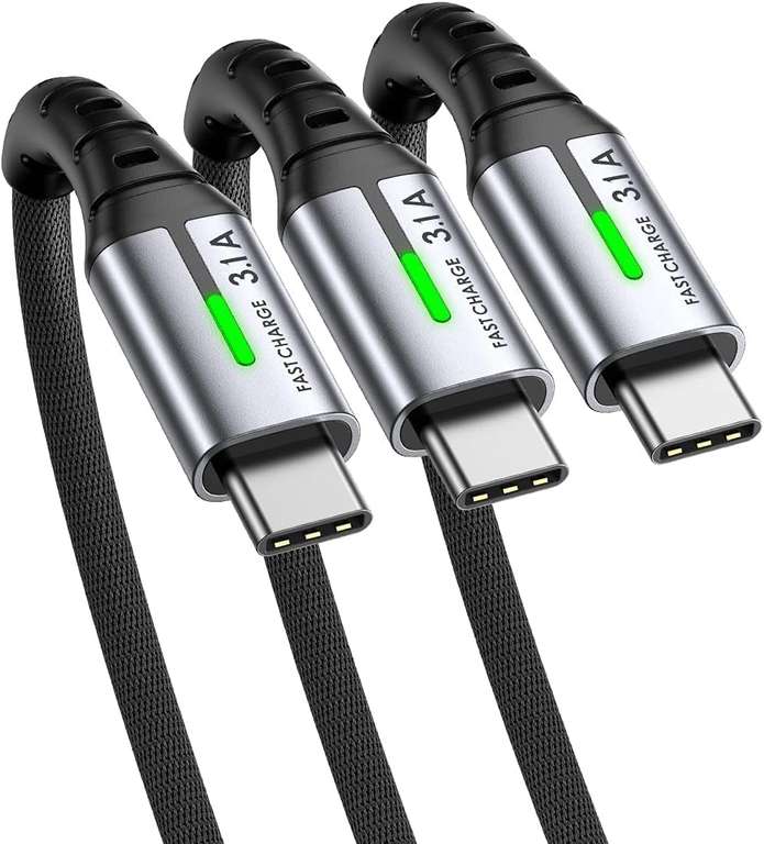 INIU USB auf USB C Kabel [3 Stück, 2M+2M+0.5M]