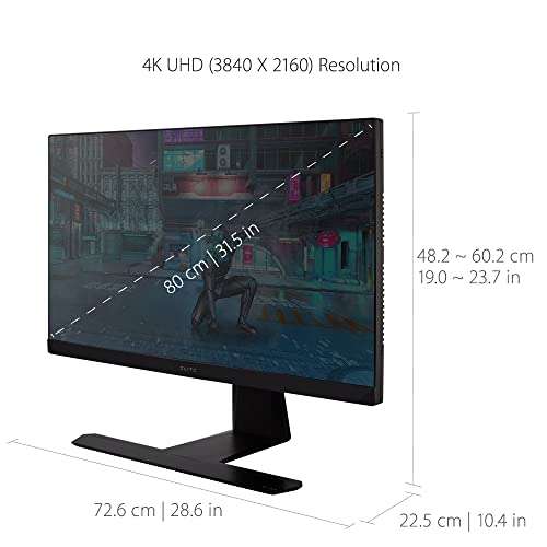 Viewsonic XG320U 80 cm (32 Zoll) Gaming Monitor (4K UHD, IPS-Panel, 1 ms, 144 Hz)