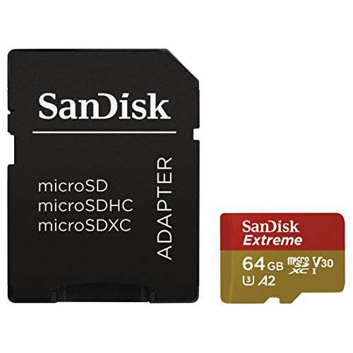 SanDisk "Extreme" microSDXC (64GB, R160/W90)