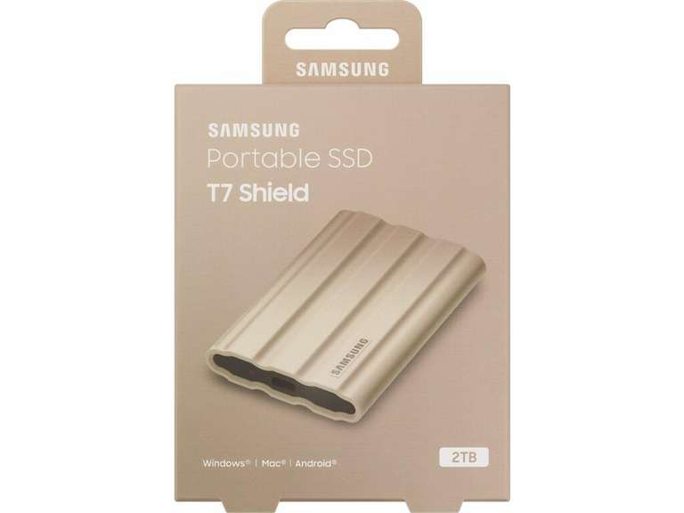 Samsung Cashback auf Portable SSD - z.B. T7 2TB Shield um 157,30€