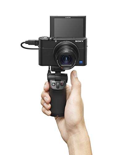 Sony RX100 III Premium-Kompaktkamera Set mit Aufnahmegriff VCT-SGR1 (1.0-Typ-Sensor, 24-70 mm F1.8-2.8 Zeiss-Objektiv & neigbarem Display