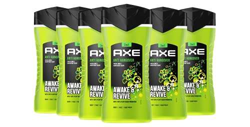 Axe Anti-Hangover Duschgel Herren 6er Pack Body Hair Face 3-in-1 (6x 250 ml)