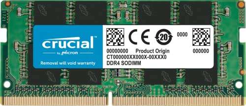 Crucial 16 GB SODIMM DDR4 RAM (3200 MHz)