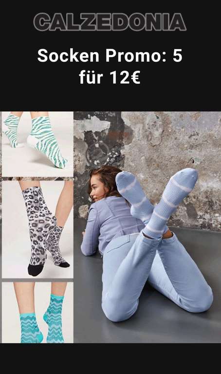 Calzedonia: Socken Promo, 5 für 12€