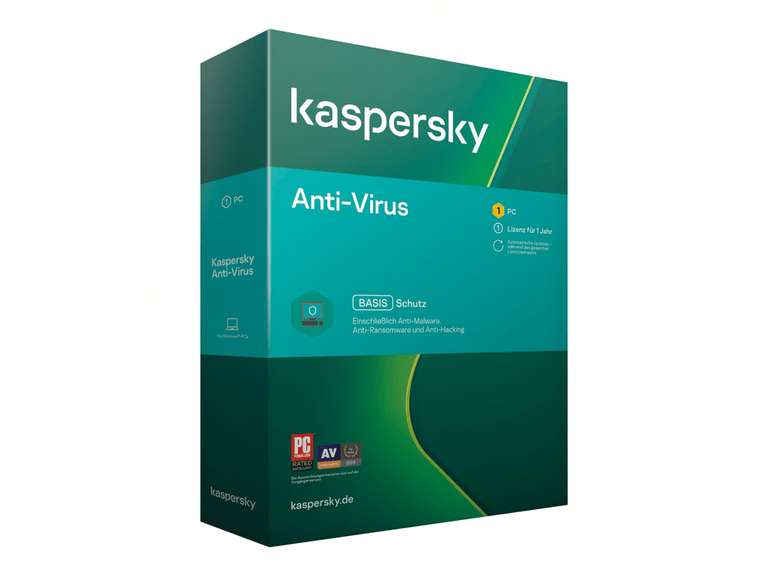 Kaspersky Anti Virus 2020, 1 Gerät, 1 Jahr