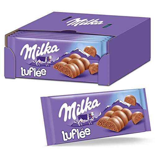 Milka Luflée 13 x 100g, Zartschmelzende Schokoladentafel aus luftiger Alpenmilch
