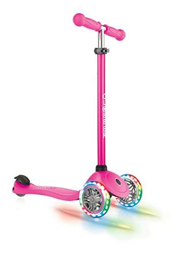 Globber Primo Lights Scooter neon pink