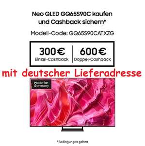 Samsung OLED S90C 65 Zoll Fernseher, ca. 1339€ mit LOGOix + Cashback (GQ65S90CATXZG)