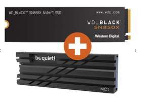 Western Digital WD_BLACK SN850X NVMe SSD 2TB, M.2, inkl. Kühlkörper (PS5 kompatibel)