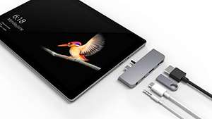 Hyper HD310A-SILVER Surface Go Hub HDMI/USB/USB-C/Jack 4-in-1-USB-C-Hub (Amazon Prime)