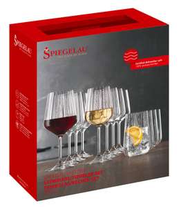 SPIEGELAU Gläser-Set »Life Style«, 12-teilig, Reliefstruktur (4 Weißwein-, 4 Rotwein- und 4 Longdrinkgläser)