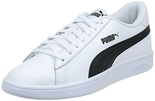 PUMA Unisex Smash V2 L Sneaker | Puma White Puma Black