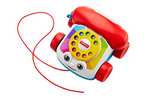 Mattel Fisher-Price "Plappertelefon" (Motorikspielzeug mit Geräuschen für Babys ab 12 Mo)