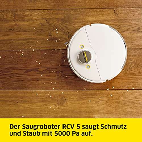 Kärcher "RCV 5" Saugroboter mit Wischfunktion (LiDAR-Laser, 5000 Pa, 120min)